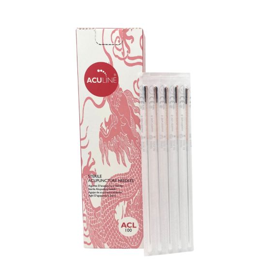 Aculine Copper Handle Long Needle (100 needles per box)